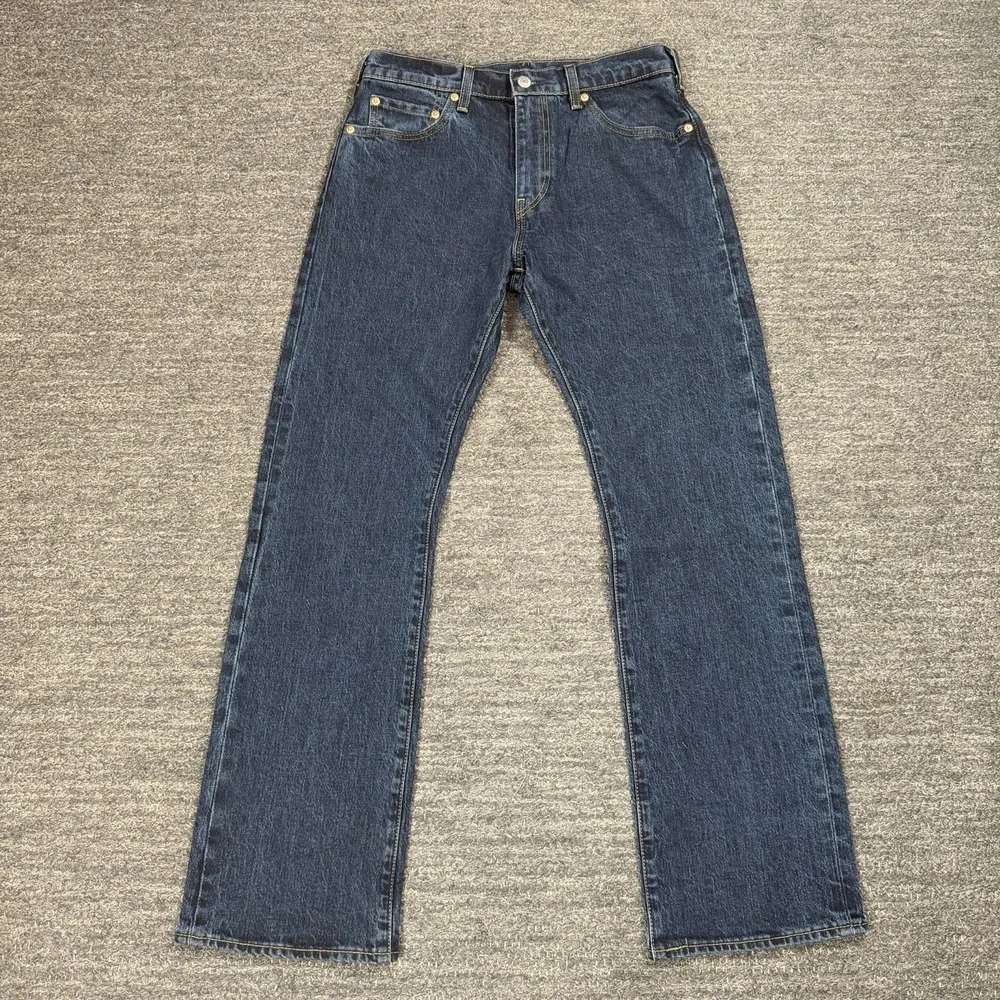 Levis Premium 517 Jeans Men 30x30 Blue Bootcut Medium Wash Demin Cotton Ranch